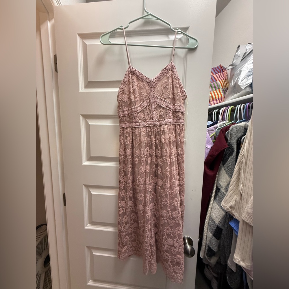 Altar'd State Blush Pink Lace Top